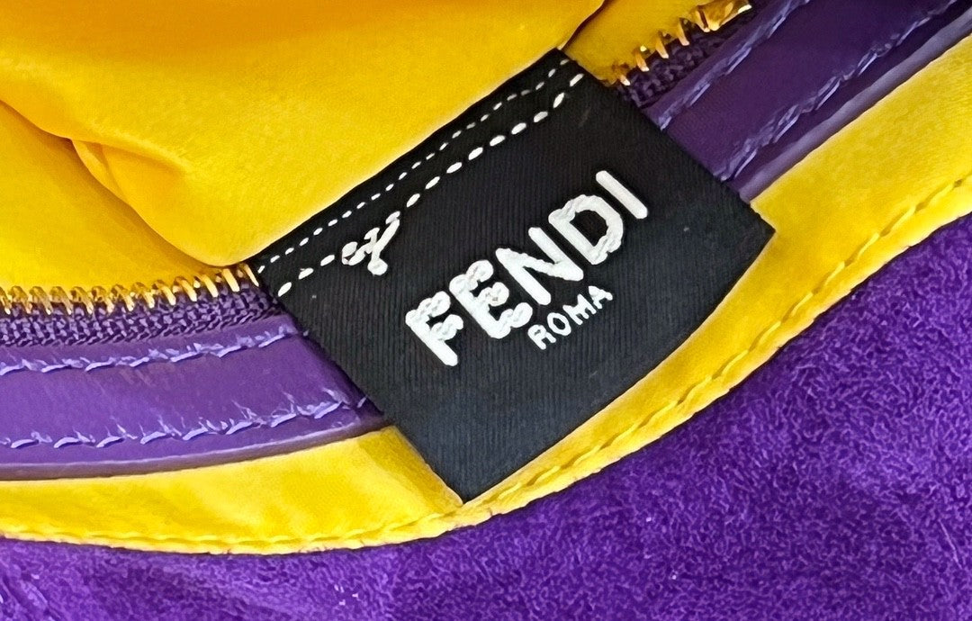 Fendi Baguette Purple Bag For Woman 25cm/9.5in