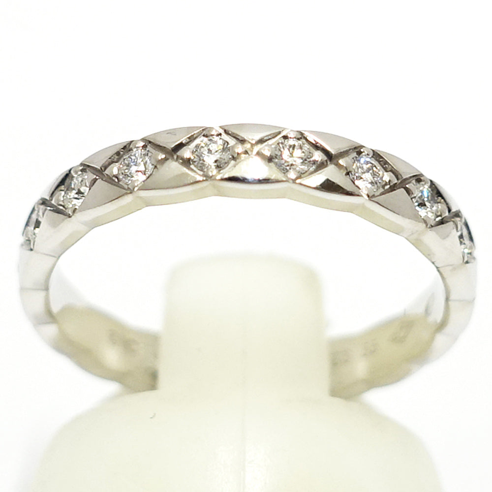 CHANEL K18WG Coco Mini Model Diamond Full-Etenance Ring 750WG Jewelry J11871