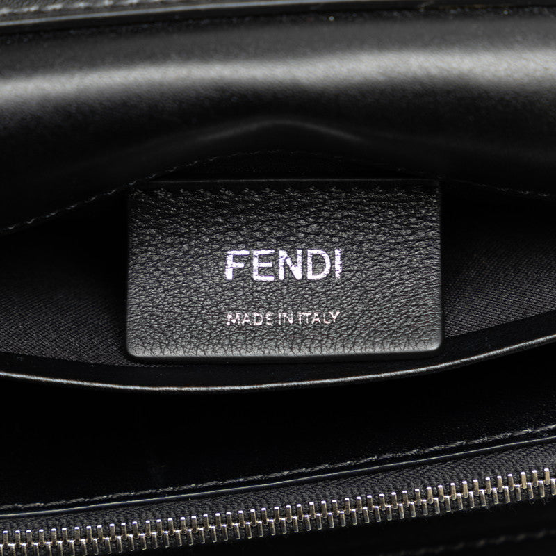 Fendi Cheese Chain Wallet S Bag 8BS004 Black Leather  Fendi