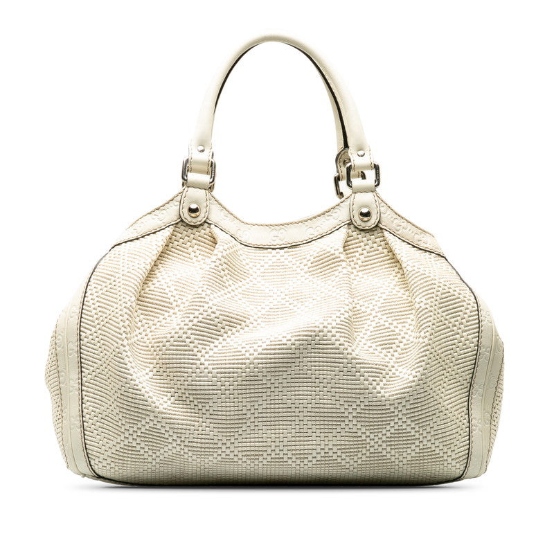 Gucci Handbag 211944 White Leather Ladies Gucci (Gincci Paris)