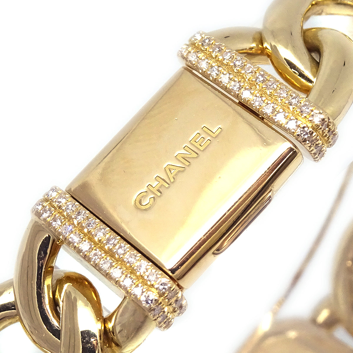 Chanel 1987 Premiere Watch 18K Diamond Bezel #L