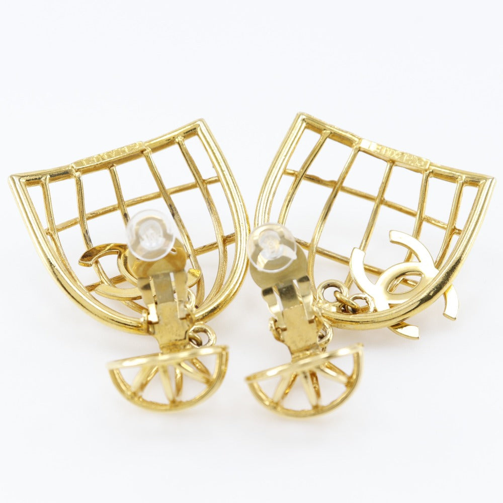 CHANEL Bird C Earring G  French made 1993 93P  31.9g Bird cage