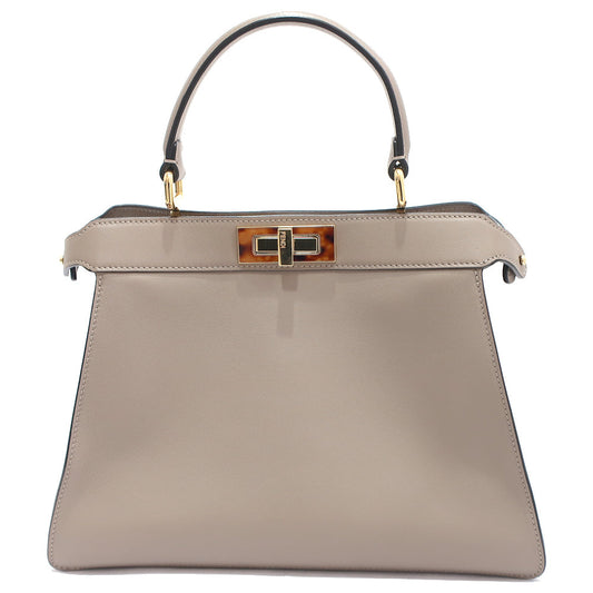 Fendi Peekaboo ISeeU MEDIUM Peekaboo 8BN321 Handbag Gr SV G  2WAY Leather  Women Preservation Bag