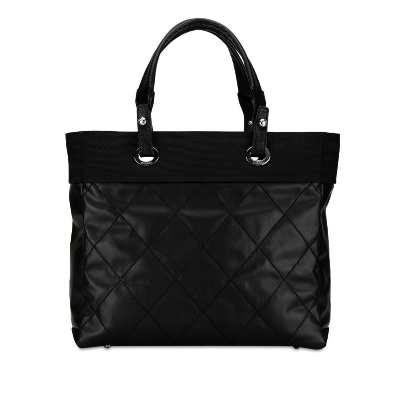 CHANEL COCOMARK PARIBIARITZ Tote MM Handbag Tote A34209 Black PVC canvas LADY CHANEL