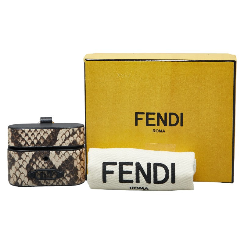 Fendi Earring Case Beige Brown Black Pearson   Fendi