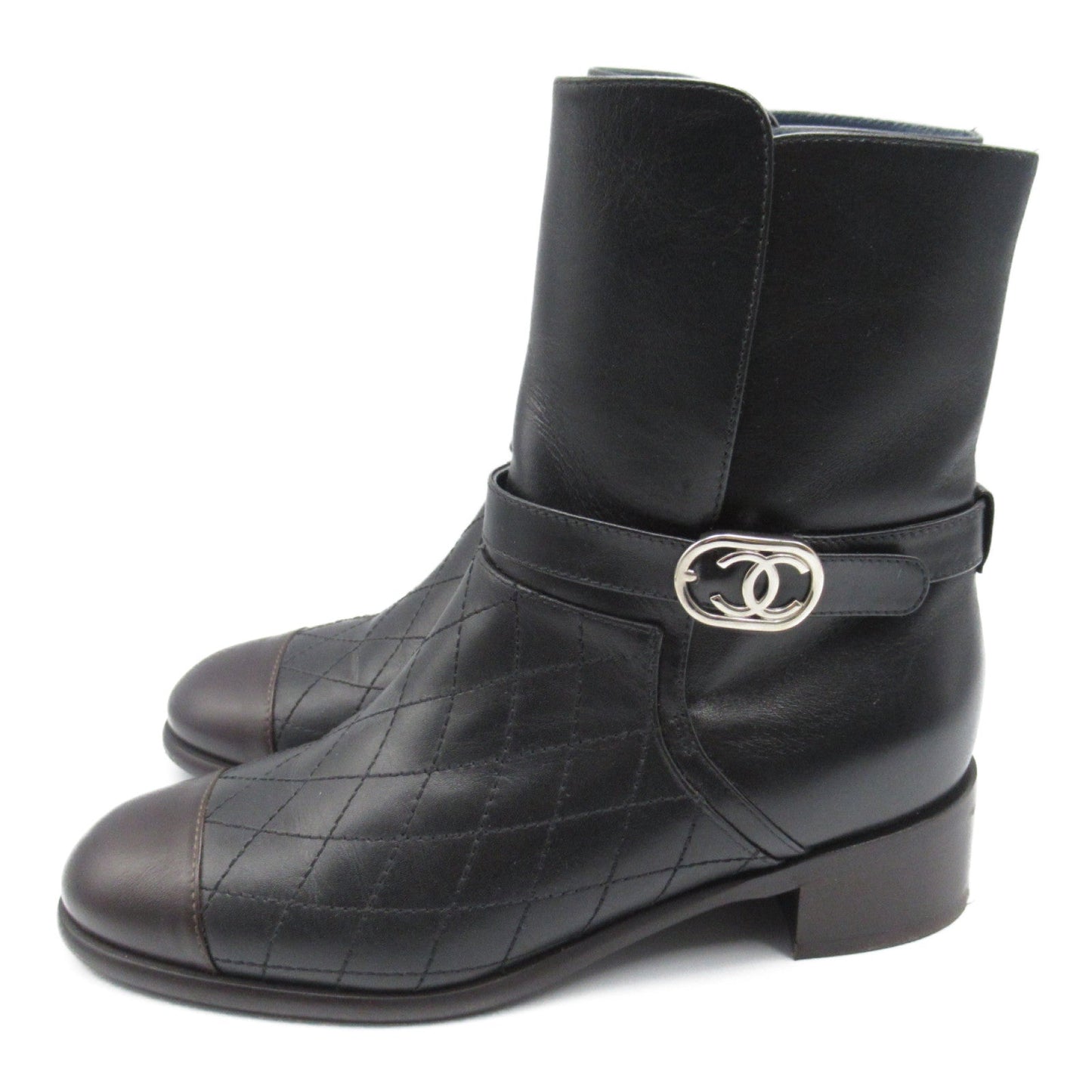 CHANEL CHANEL KILTING BOOTS BLACK G32231