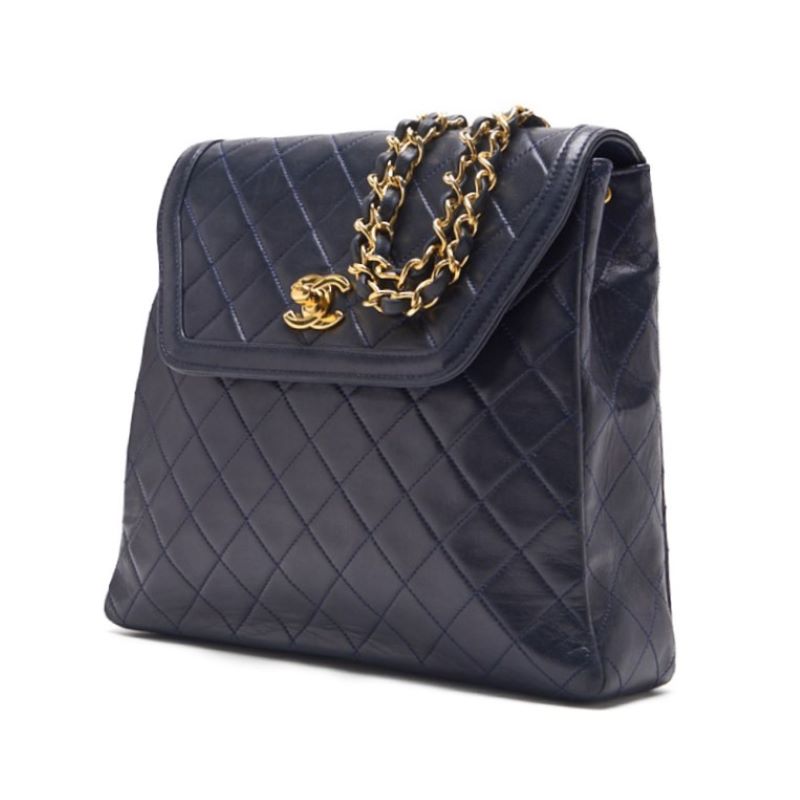 Chanel Matrasse Turnlock  Flap Tailored Chain Shoulder  Navy  Shoulder Bag  Shoulder Bag Ladies Shoulder Bag Hybrid Secondary  Ship] [SS] Himalan Bookstore Online