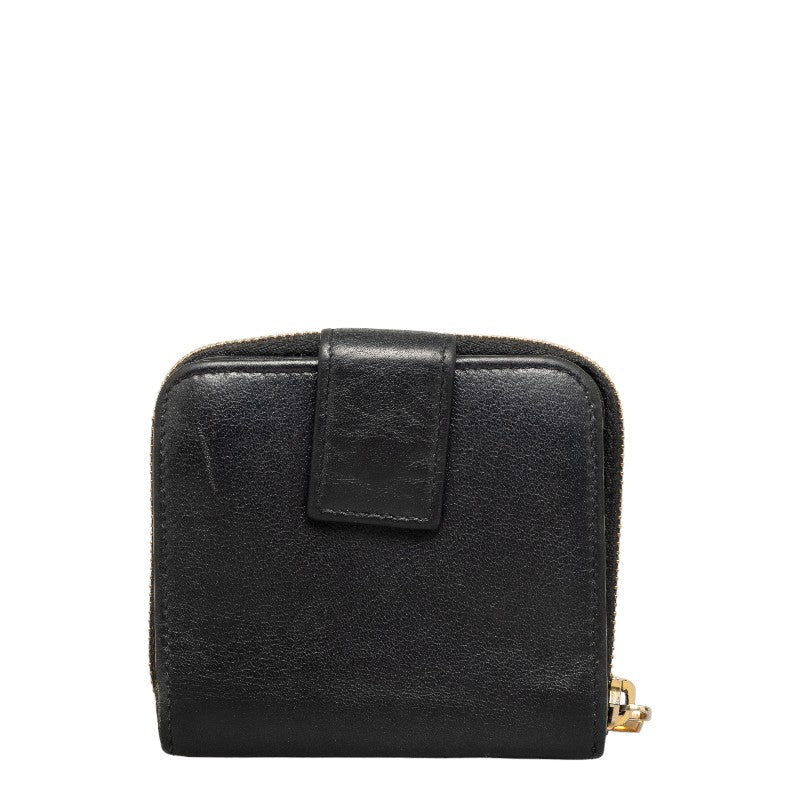 Saint Laurent Coin Wallet in Calf Leather Black GUE568985