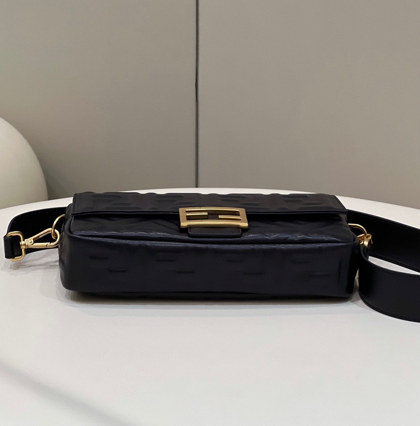 Fendi Baguette Black Crossbody Bags