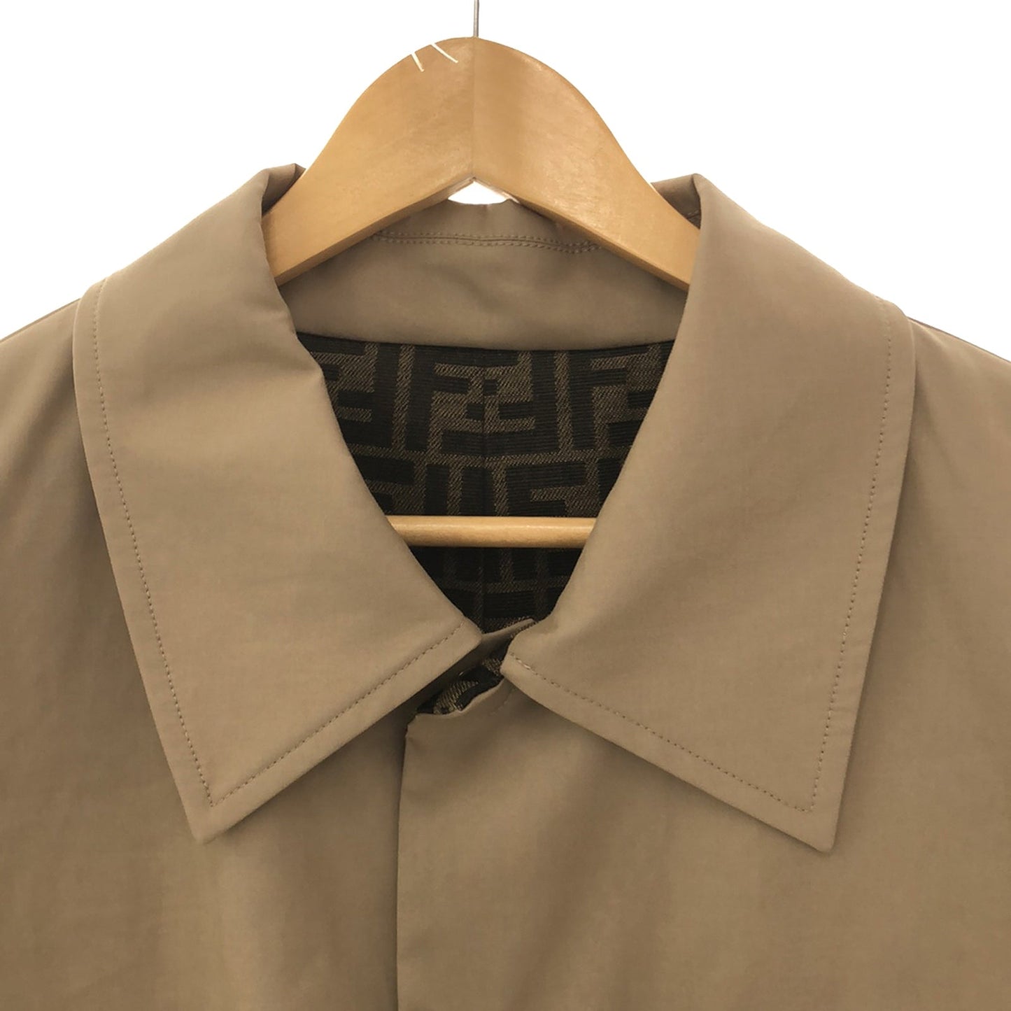 Fendi Fendi Trent Coat Outdoor Cotton  Beige FF0741APNGF1M2L46