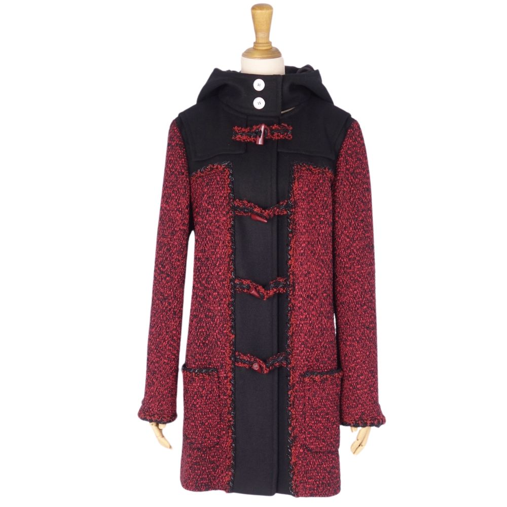 Chanel 11A P42310 Daphne Coat Mixed   French Made 40 (M equivalent) Red/Black