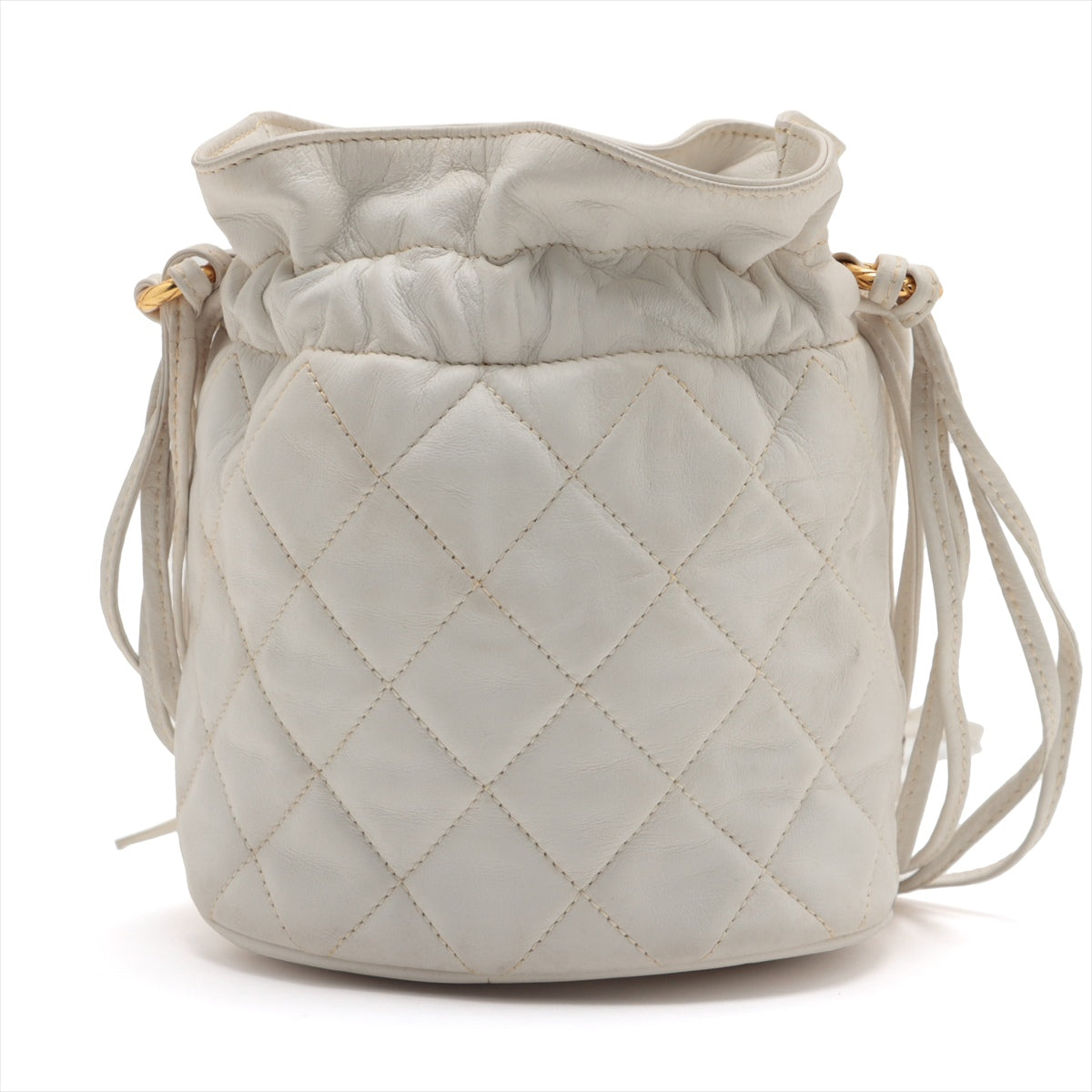 Chanel Matrasse  Handle Shoulder Bag Fringe White G  1st