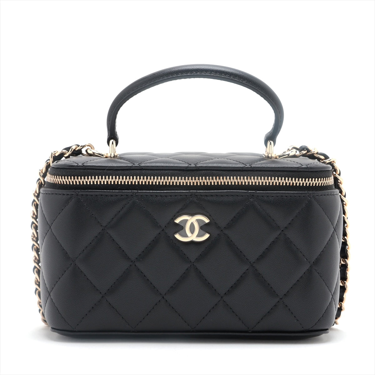 Chanel Matrasse  2WAY Shoulder Bag Vanity Black G