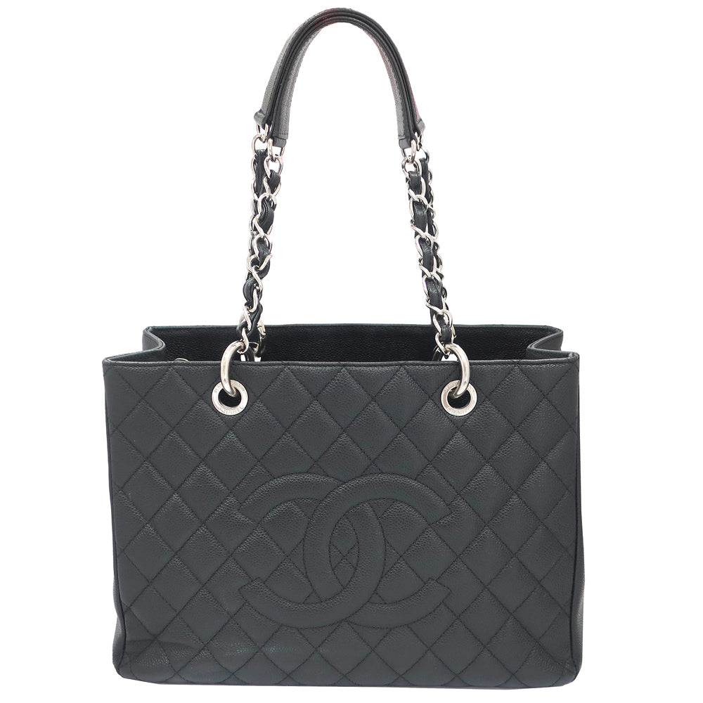 Chanel A50995 Coco Caviar S BK Black/Silver G  Women   8th  Certificate Box