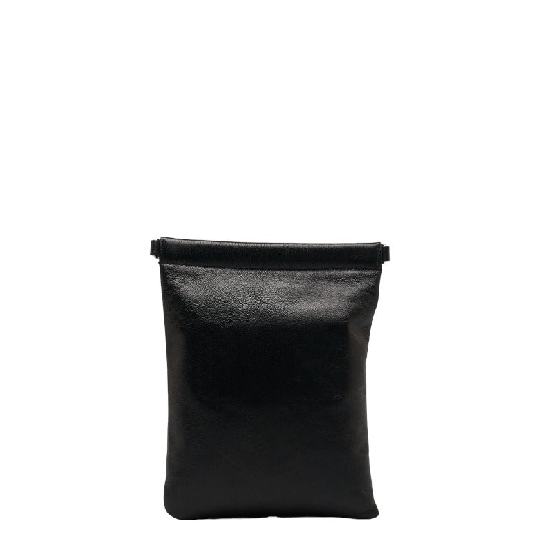 Saint Laurent Shoulder Bag in Calf Leather Black 581697