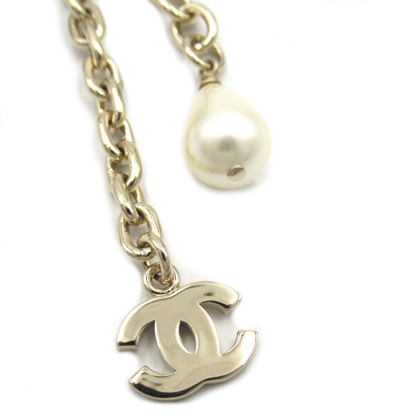 CHANEL Brooch Brochure Accessories Metal/ Pearl  G  BRANDOFF