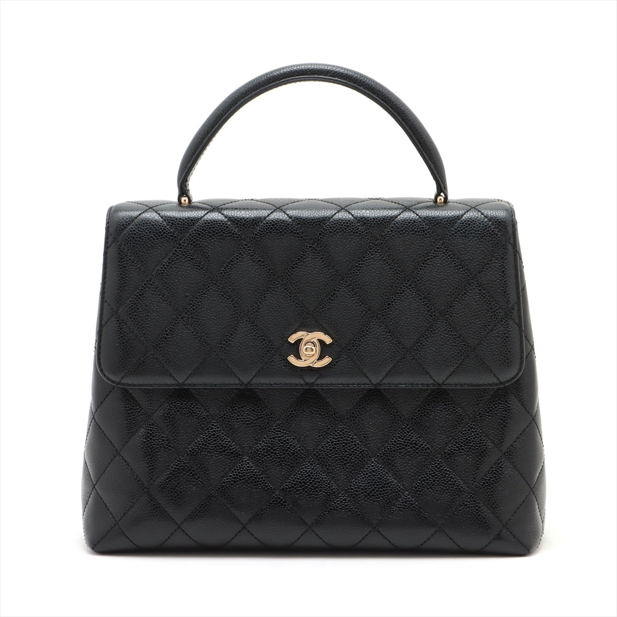 Chanel Matrasse Caviar S Handbag Kelly Black G  7th