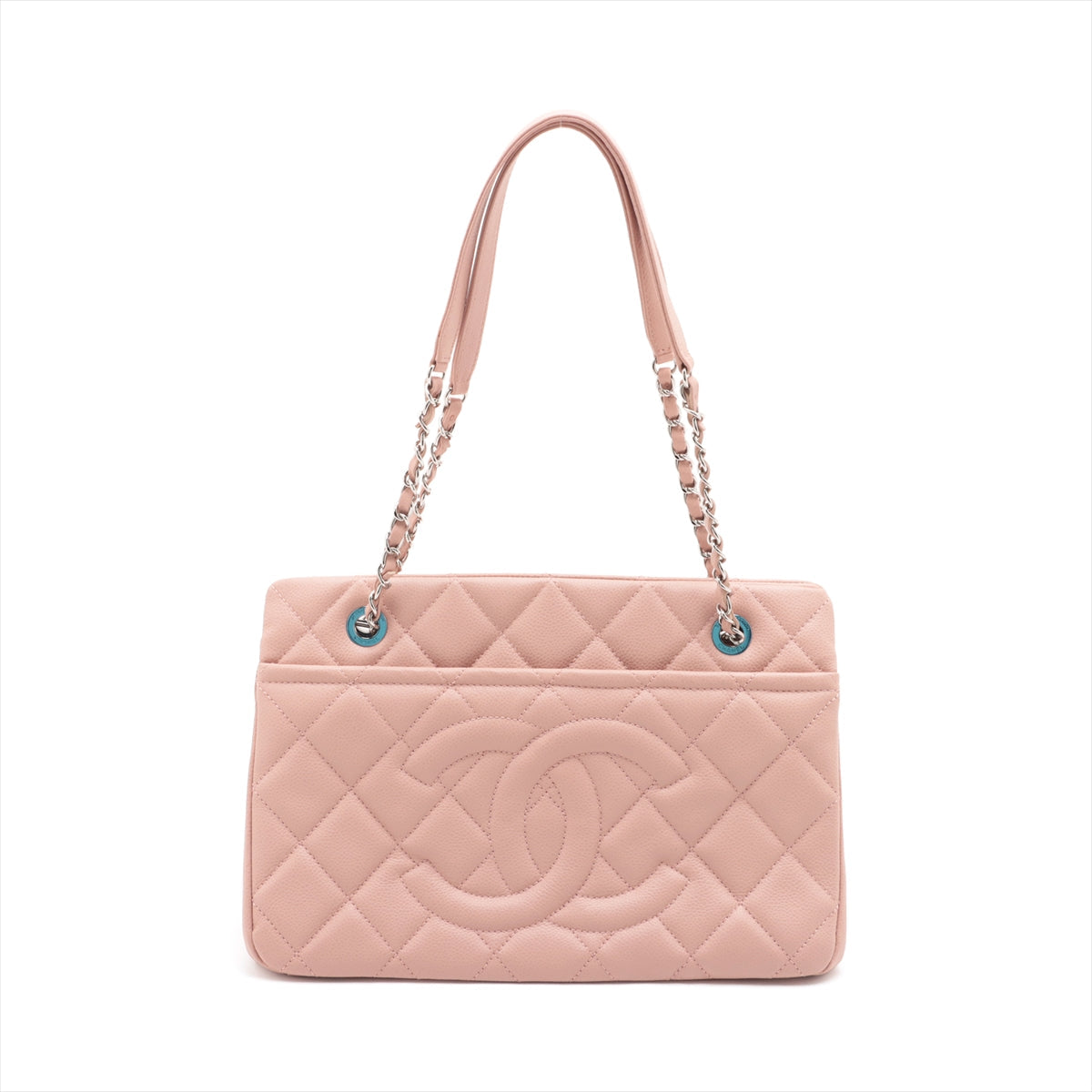 Chanel Matrasse Caviar S Tote Bag Coco Pink Silver G  20th