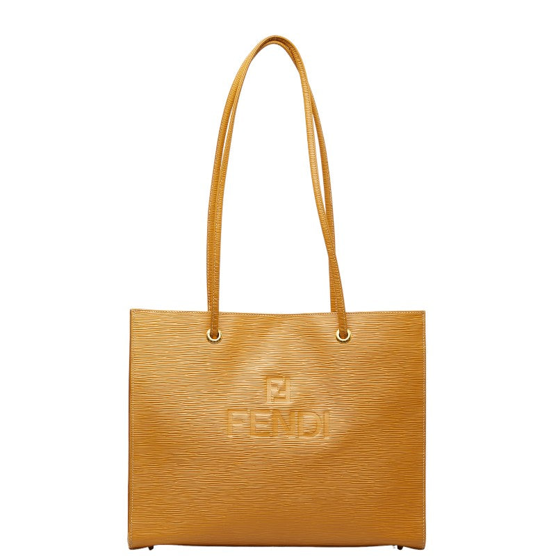 Fendi Logo Tote Bag Yellow Shoulder Bag  Fendi