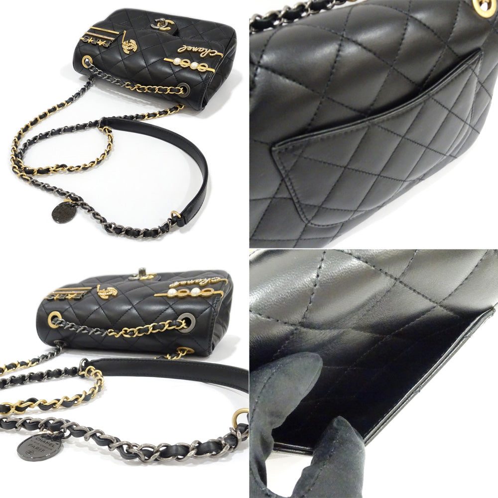 Chanel Small Flap Chain Shoulder Bag AS2979 Black  Shoulder Bag