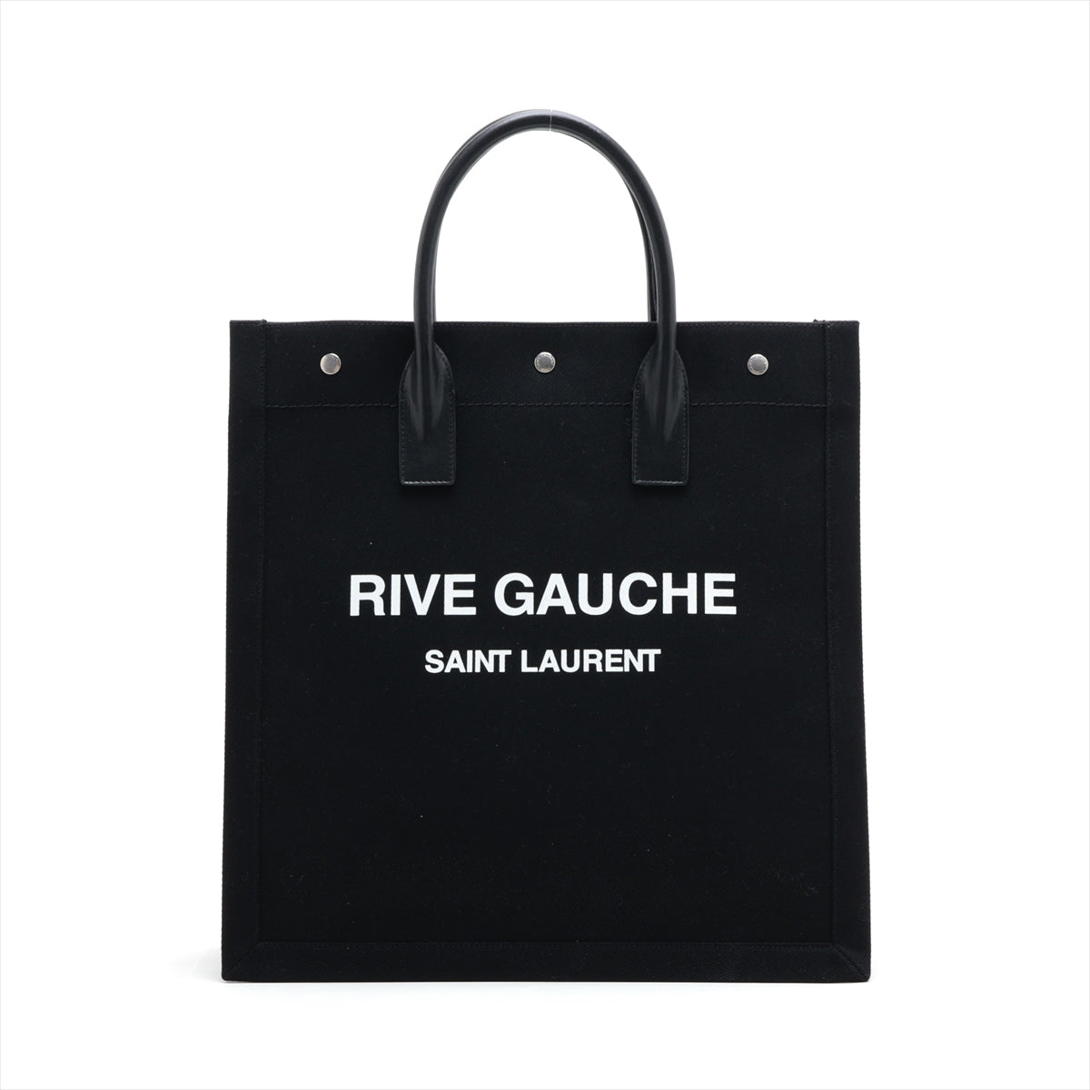 Saint Laurent  Livgorch canvas x leather Tote bag black 632539