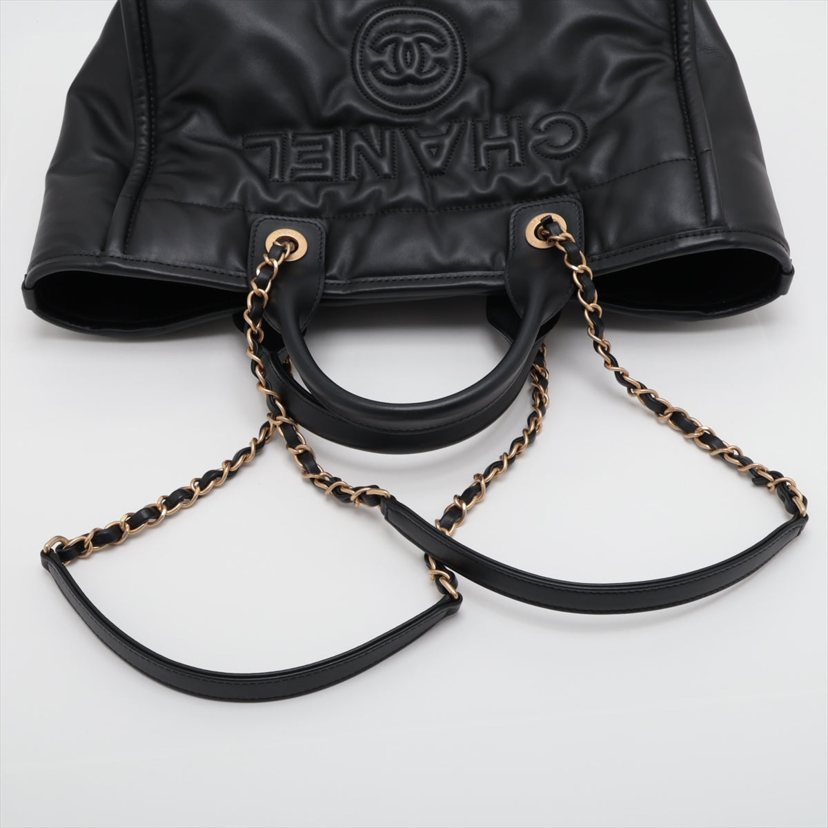 Chanel Deauville MM  Chantrot Bag Black G