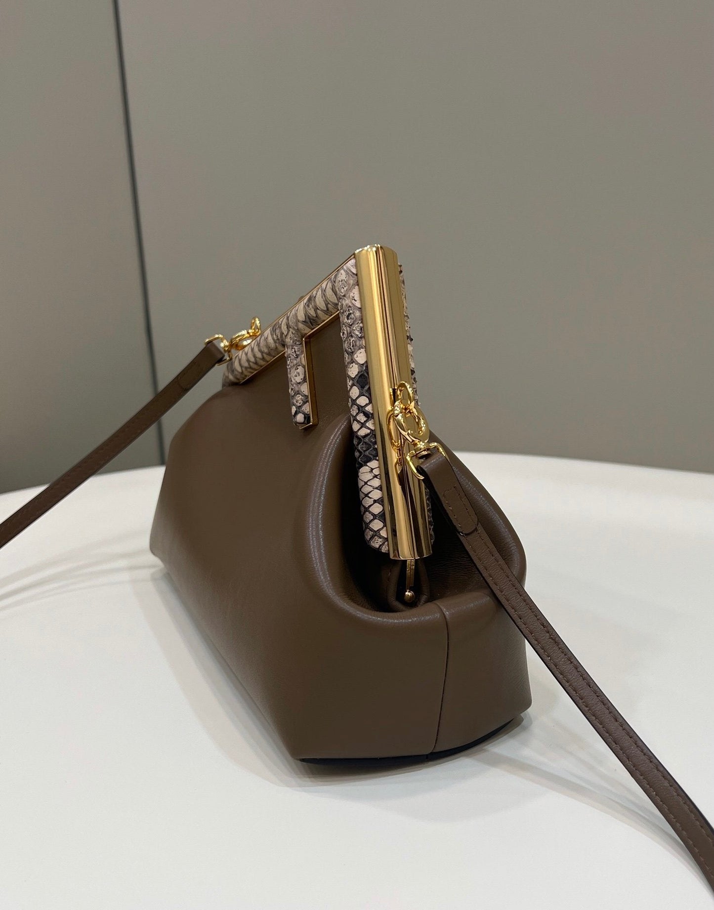 Fendi Fendirst Small Dark Brown