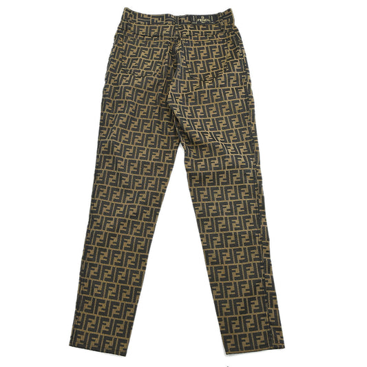 Fendi Zucca printed straight trousers #44