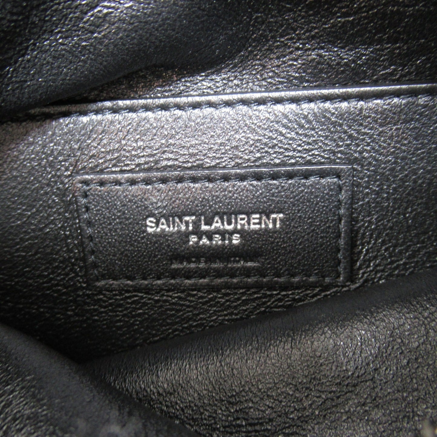 Saint Laurent Shoulder Bag Shoulder Bag Leather Crocodile  Black