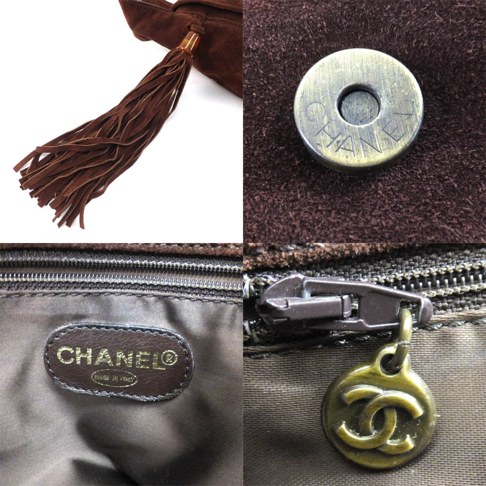 Chanel Shoulder Bag Dark Brown Tea Magnet Opens Coke  Fresh  Wedding