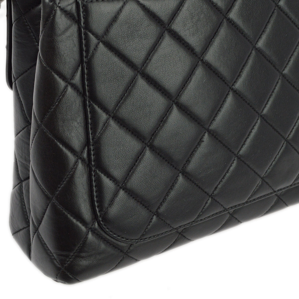 Chanel Black Lambskin Kelly Handbag