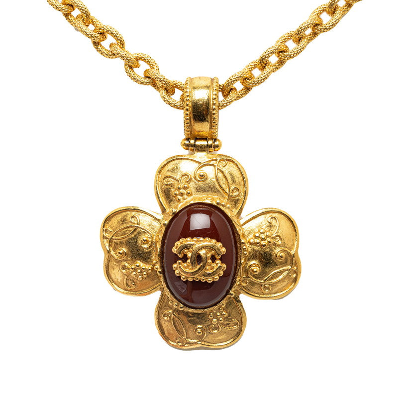 Chanel Vintage Gliveau Coco Flower Necklace G   CHANEL