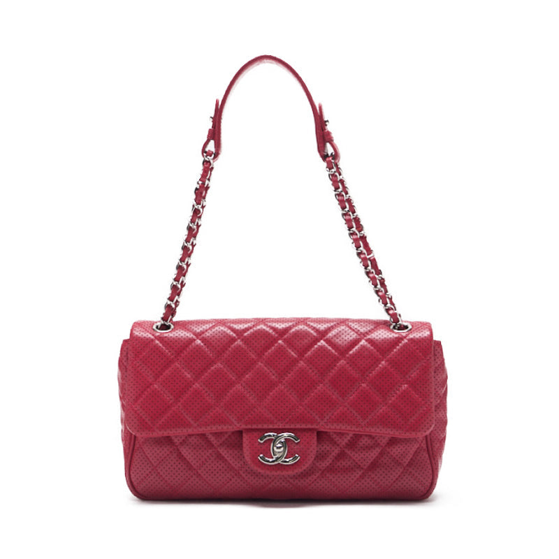 Chanel Matrasse Single Flap Chain Shoulder  Glass Red (Silver G ) Shoulder Bag  Bag Ladies Bag Hybrid 【 Ship】 Ladies Online