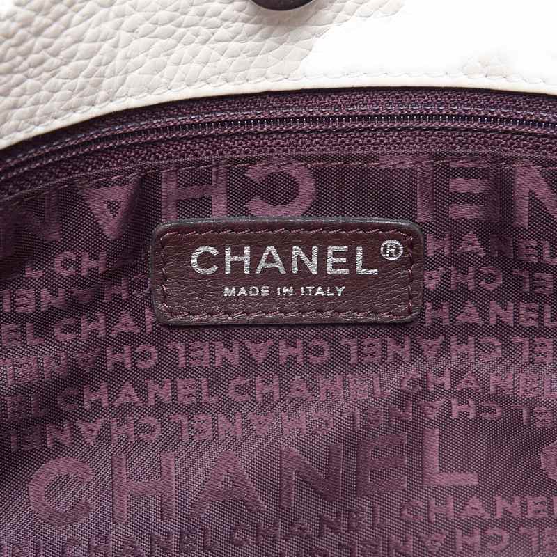 CHANEL LEADER LOGO MARKING HANDBACK WITH FRINGE Ivory (Silver G) Shoulder Bag Mini shoulder bag  bag Ladies bag Hybrid 【French】【 Ship】 Ladies online