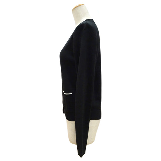 CHANEL CARDIGAN VNEC Staff Uniform U02425K02147 94305 Black 36 S Size Wool Acrylic  Tops Clothes Beauty