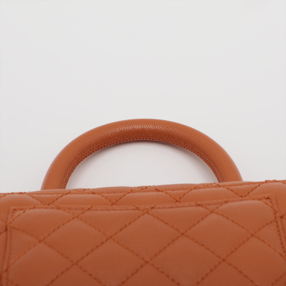 Chanel Coco Handle 24 XS Caviar S 2WAY Handbag Orange G  A92990