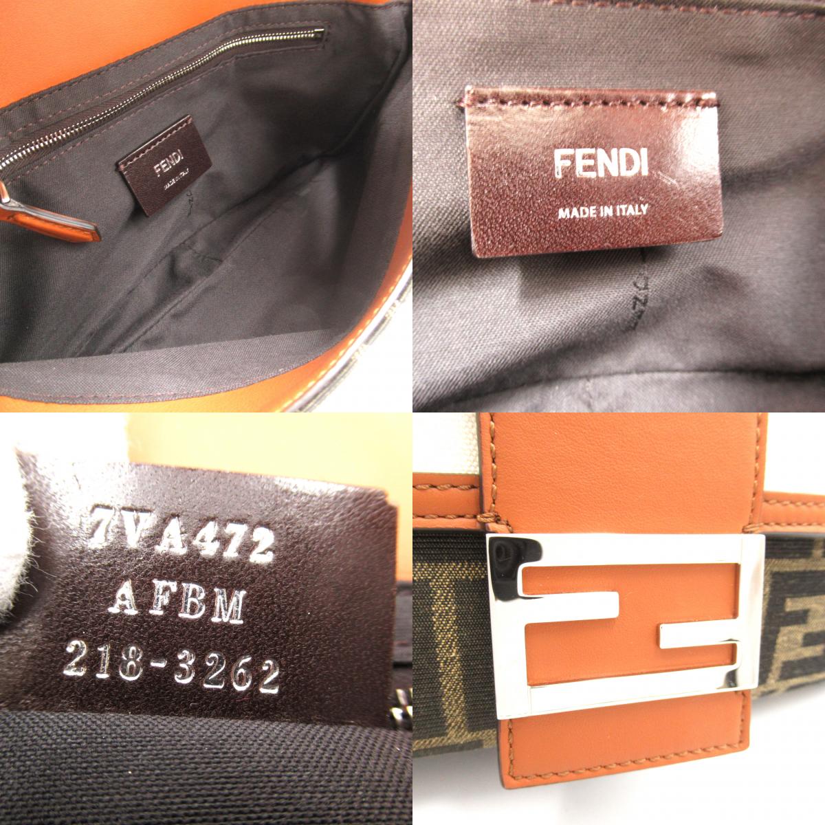 Fendi Fendi Zucca Shoulder Bag 2w Shoulder Bag Canvas Leather  Brown / Ivory 7VA472