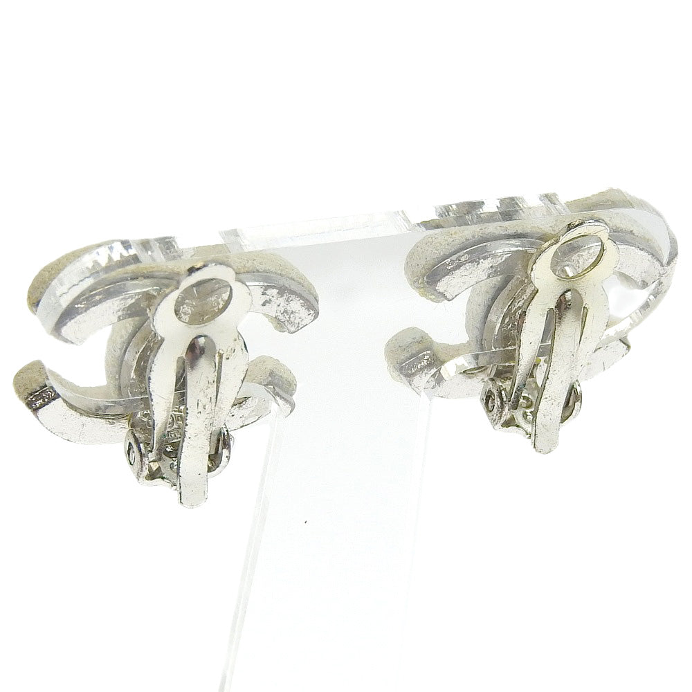 CHANEL COCOMARK White 03A  Earrings Manufactured From Metal