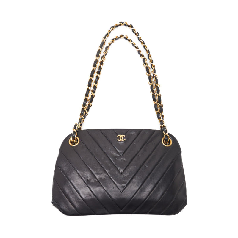 CHANEL V-stick Chain Shoulder  Black  Shoulder Bag Mini Shoulder Bag  Bag Hybrid 【 Delivery】 Khao Yamamoto Online