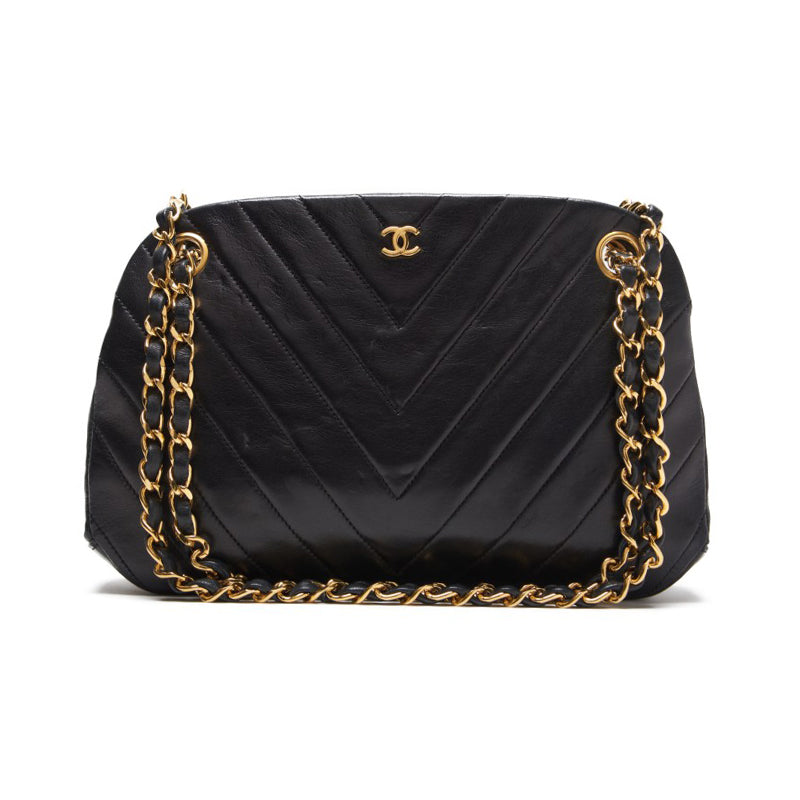 CHANEL V-stick Chain Shoulder  Black  Shoulder Bag Mini Shoulder Bag  Bag Hybrid 【 Delivery】 Khao Yamamoto Online