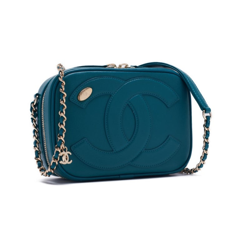 Chanel Matrasse Coco Round  Chain Shoulder  Emerald Green  Shoulder Bag Mini Shoulder Bag  Shoulder Bag Hybrid 【 Delivery】