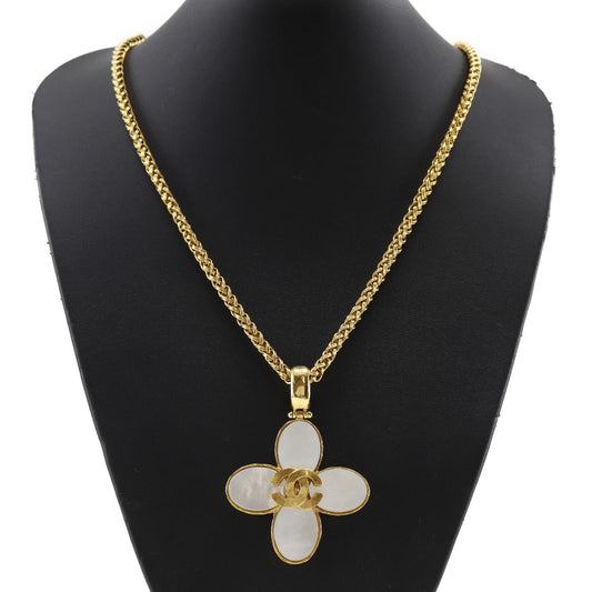 Chanel Chanel Coco Necklace Flower Vintage G Mack x S French Made  95A  108g COCO Mark  A-ranked quality cloth