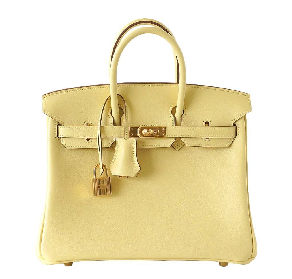 Hermes Birkin 25 Jaune Poussin Bag