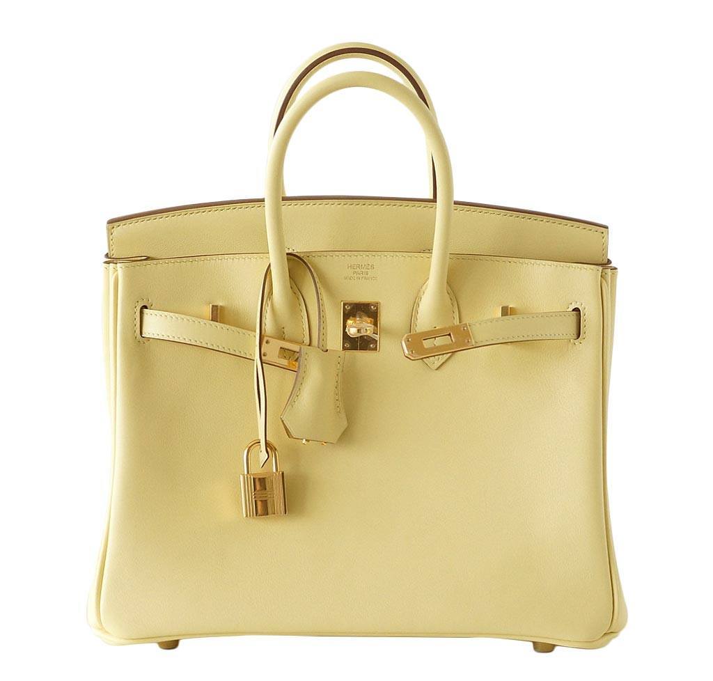 Hermes Birkin 25 Jaune Poussin Bag