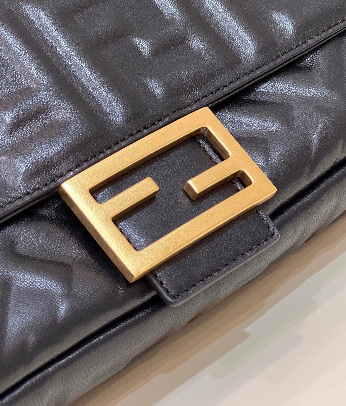 Fendi Baguette Black Crossbody Bags