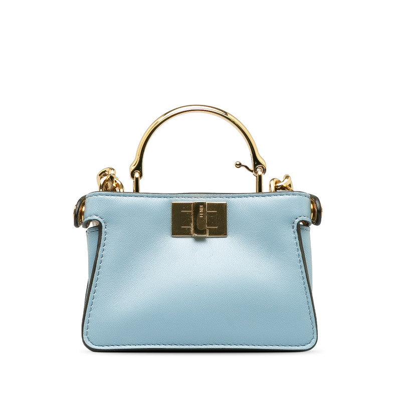 FENDI Peekaboo Nano Handbag 7AS088 Multicolor Calf Leather