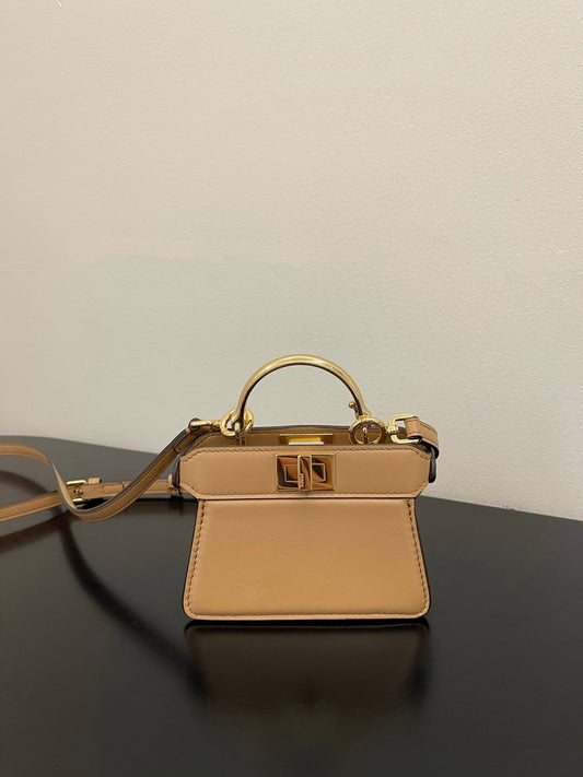 FI Peekaboo ISeeU Petite Brown Micro Bag For Woman 11cm/4.5in