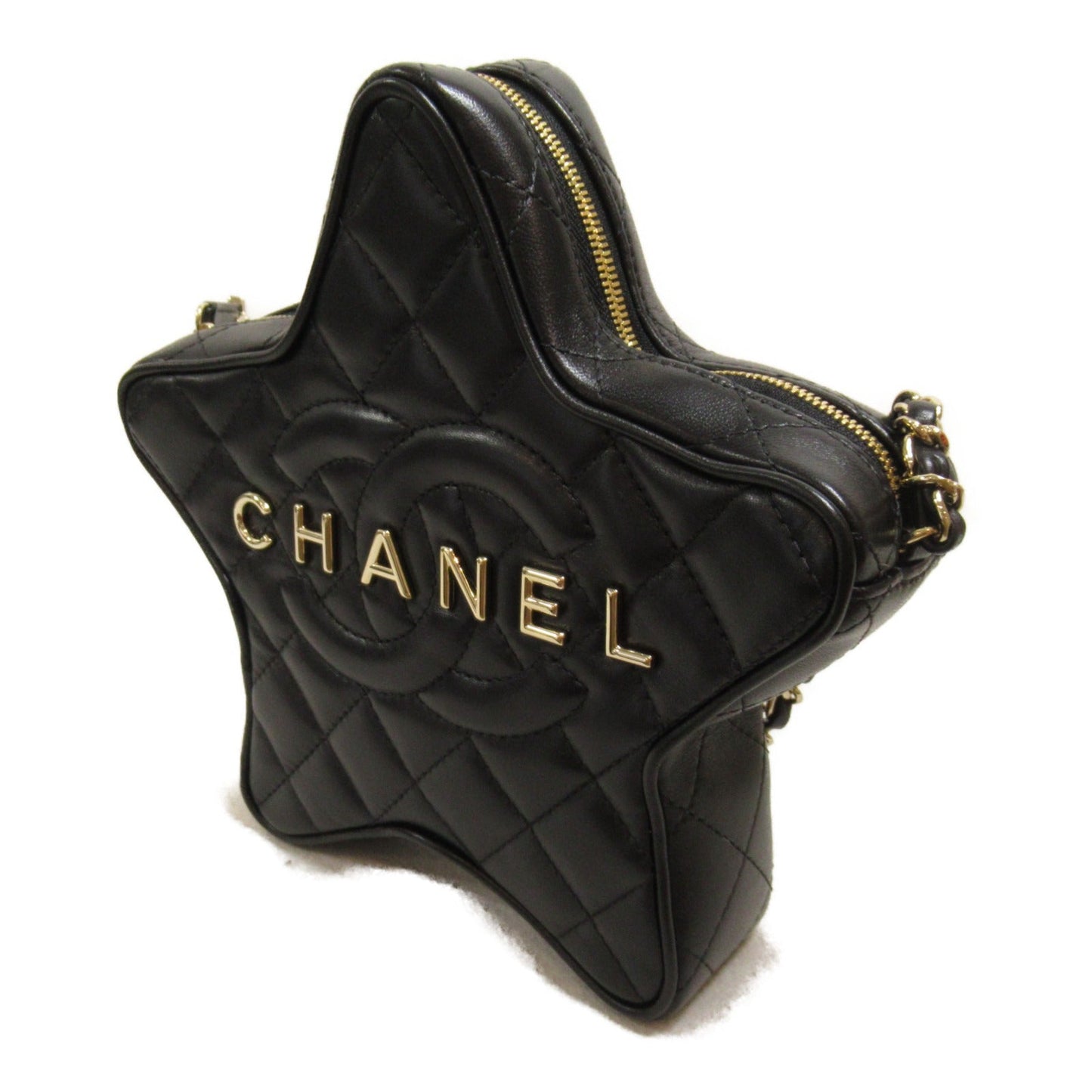 CHANEL Star-shaped Chain Shoulder Bag Shoulder Bag  Black AS4579