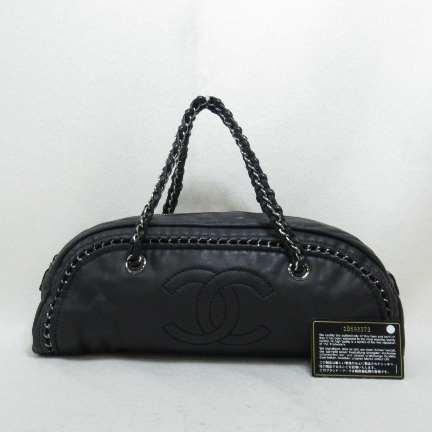 CHANEL CHANEL LUGUARY LINE BOSTON BAG BOSTON BAG LADY BLACK