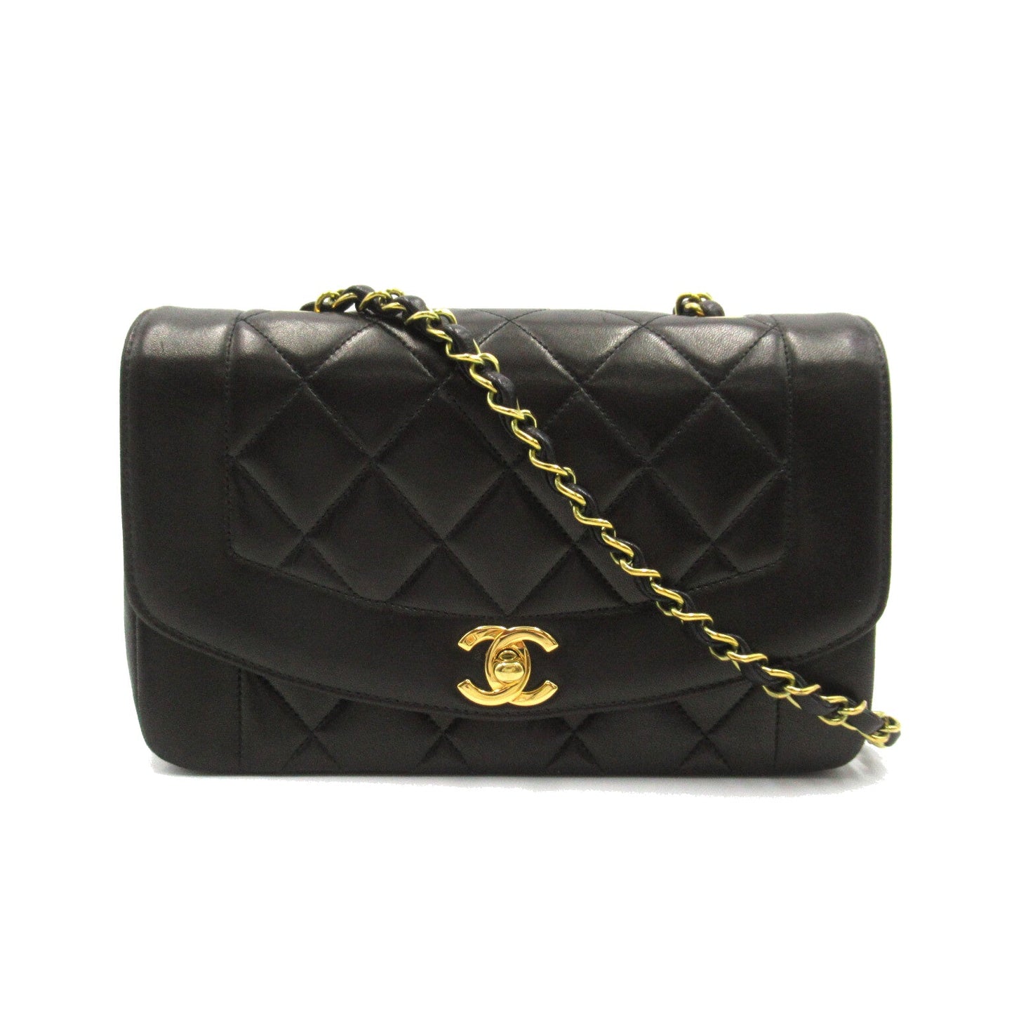 Chanel Chanel Diamond Chain Shoulder Shoulder Bag  Black Ladies Diamond Chain Shoulder